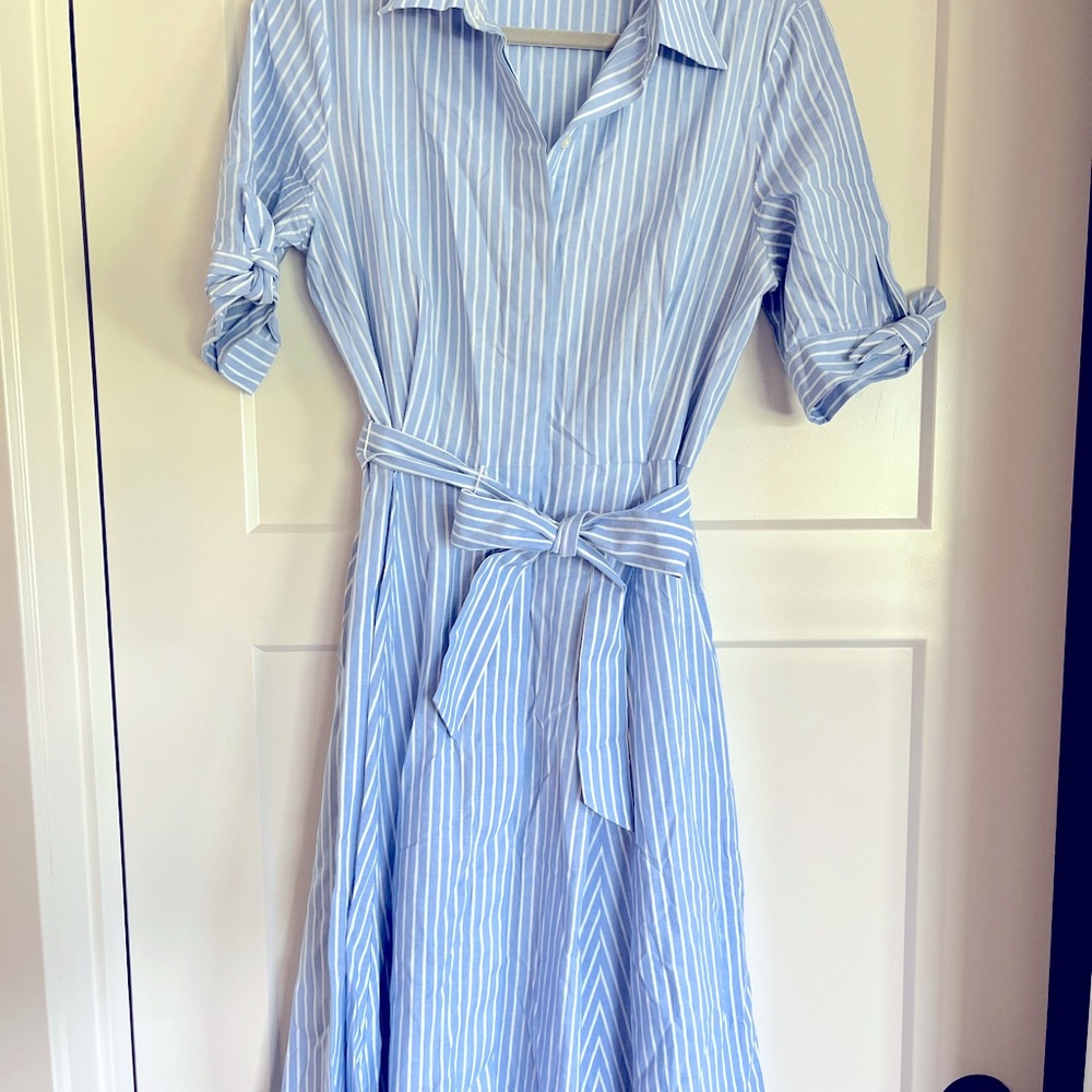 Calvin Klein Size 8- fit and flare shirt dress